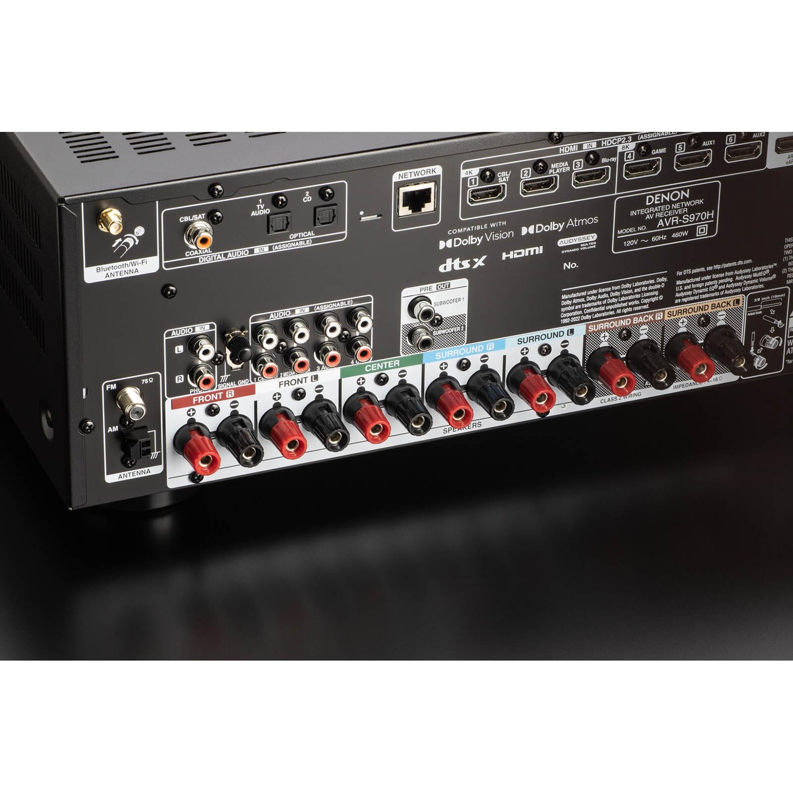 Denon AVR-S970H 7.2 Channel Full 8K Ultra HD AV Receiver